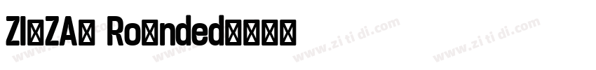 ZIGZAG Rounded字体转换